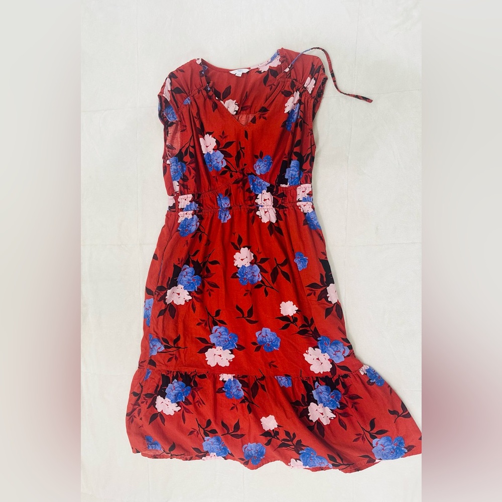 Floral Orange Dress